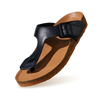 Cork Thong Sandals : Black-Tan